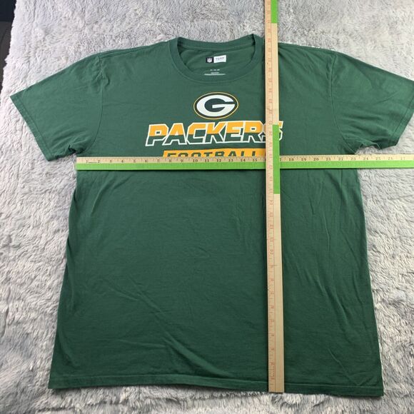 Green Bay Packers Shirt Mens Extra Large Yellow White NFL Football Team Apparel - Picture 4 of 7